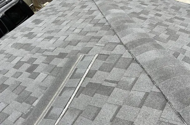 completed shingle roof