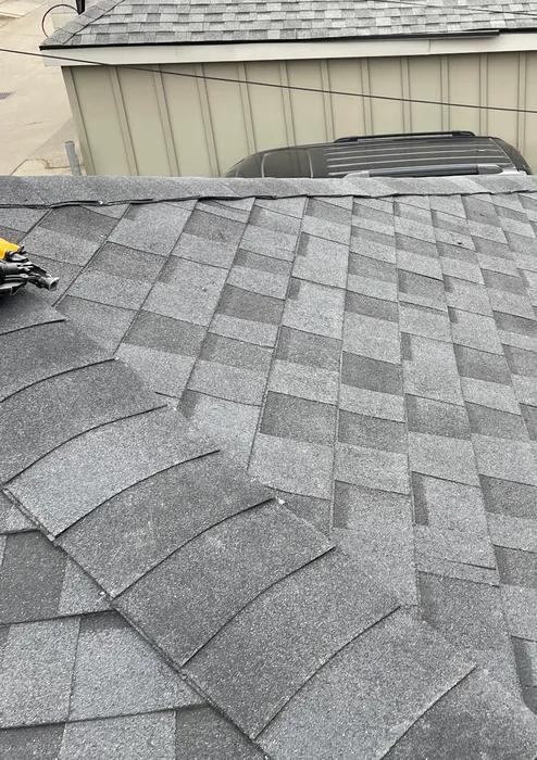 completed shingle roof