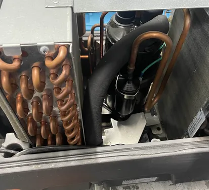 dehumidifier being repaired